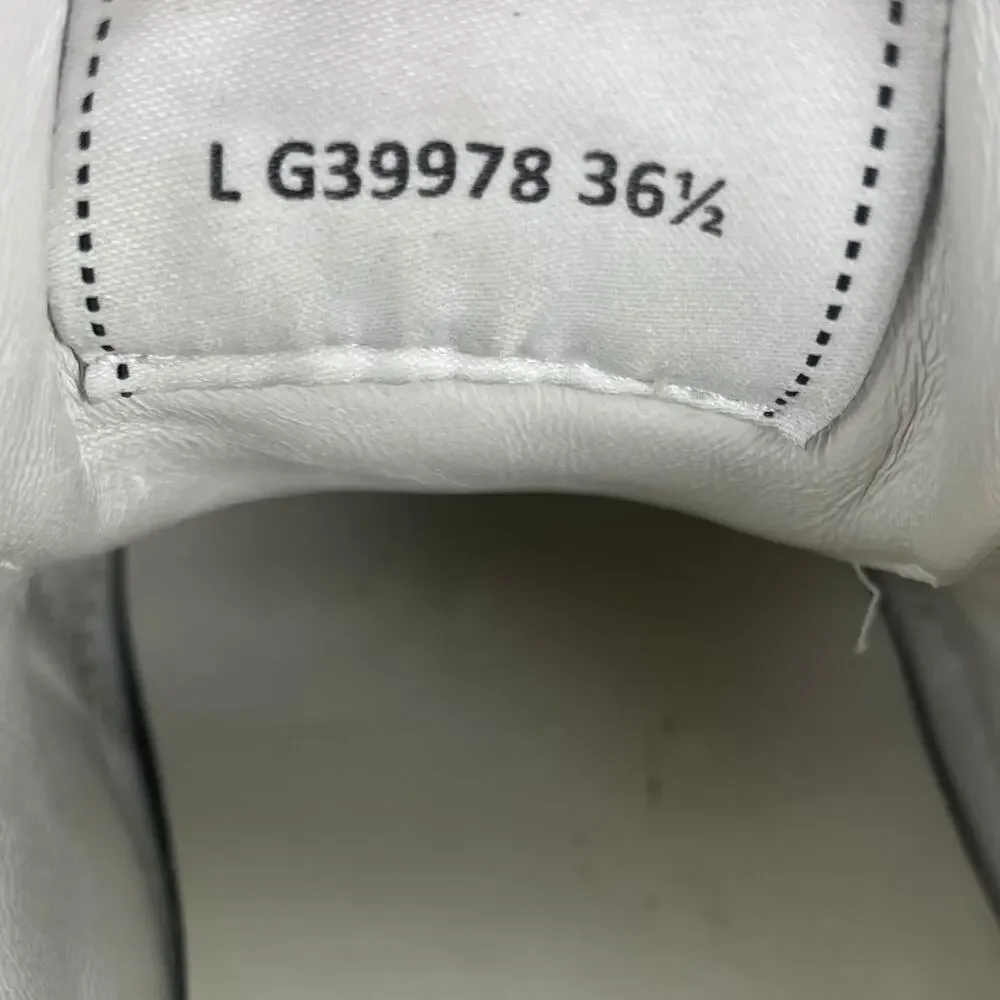 Chanel CC Logo Suede Kidskin Lace Up Sneakers Burgundy 2023 Size 36.5 - Picture 13 of 14